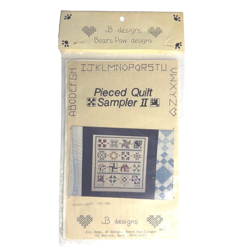 Quilt Sampler ll by JB Designs Cross Stitch Country Patchwork New Open Gift